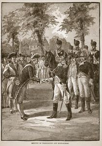 Meeting Of Washington And Rochambeau