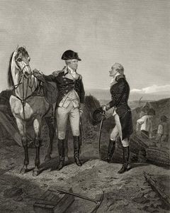 最初の ミーティング  の  ジョージ  ワシントン  と  アレキサンダー