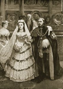 el matrimonio de los Príncipe de gales Enestado Princesa