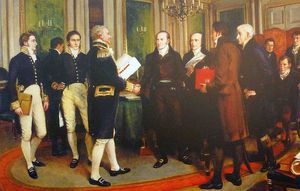 La firma del Trattato di Gand - (1`)