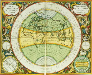Ancient Hemispheres Of The World, Plate 94 From 'the Celestial Atlas