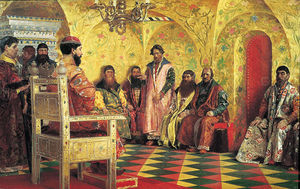 Tsar Mikhail Pada Sesi Boyar Duma