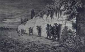 Los hombres lobo, Ilustración Para legendes Rustiques