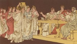 Roman Ladies Bringing Their Ornaments