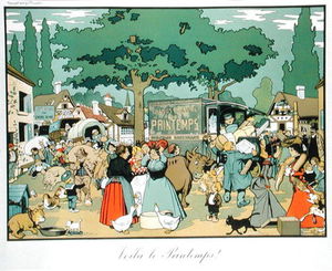 Poster Advertising 'le Printemps' Delivery Service
