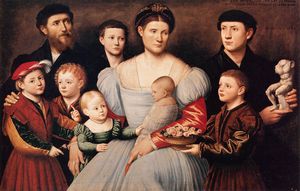 Retrato de Arrigo Licinio y su familia