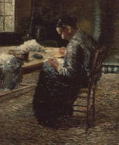 Portrait Of The Artist's Mother Sewing