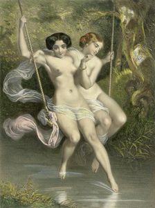 Two Ladies On A Swing