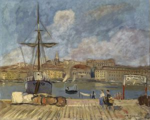 View Of Marseilles From The Pier