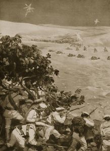 Une rencontre entre les troupes turques et italiennes