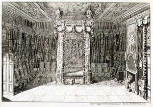 Design For A Bedchamber With A Four Poster Bed