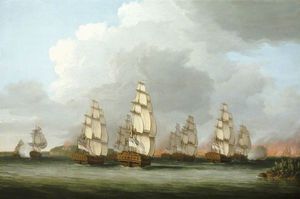 ペノブスコット湾でアメリカ艦隊の破壊