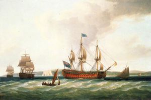 Die 'Royal George' und andere Schiffe