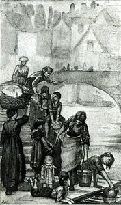 Fetching Water From The River From 'london Street