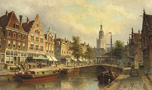 The Fishmarket With The St. Janskerk Beyond, Gouda