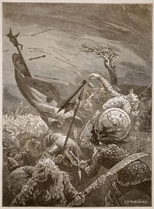 Tod Of Harold bei dem Battle Of Hastings