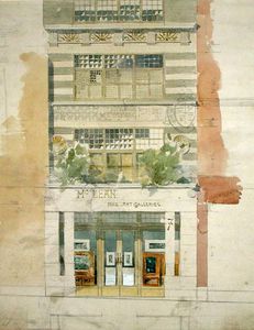Design For The Facade Of Mclean Fine Art Galleries