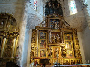 Main Altarpiece, Work By Pedro Berruguet, Inocencio Berruguete And Esteban Jordán. Calvary By An Apprentice Of Berruguete