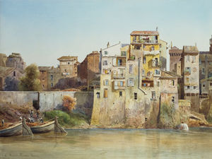 View Of The Tevere A Monte Brianzo, Rome -