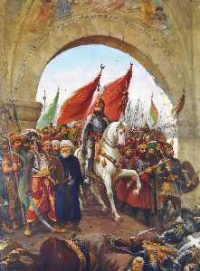 穆罕默德 二  进入  到  君士坦丁堡
