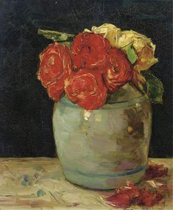 Roses In A Clay Pot