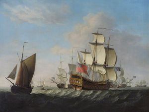 An English Squadron Getting Under Way