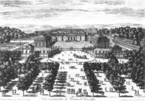 View And Perspective Of The Trianon At Versailles