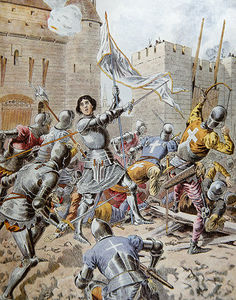 Jeanne d Arc bei der Belagerung von Orleans