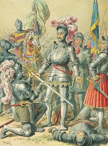 国王弗朗西斯 一世  在  的  战斗  的  帕维亚