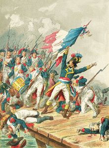 Napoleon Bonaparte At Pont D' Arcole