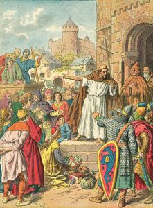 Peter der Einsiedler Verkündigung des Kreuzzugs