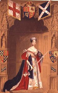 Queen Victoria In A Garter Stall