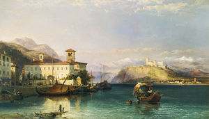 阿罗纳 和  的  城堡  的  安杰拉  湖  马焦雷