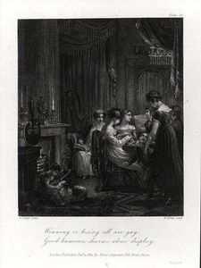 Domestic Scene, From 'the Social Day' By Peter Coxe, Engraved By William Bond