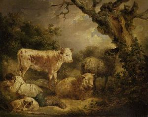 Vitello e le pecore