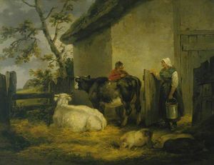 Cowherd And Milkmaid