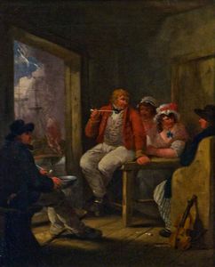 Jack Ashore', An Inn Scene With Sailors