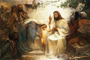 Christ And The Little Child