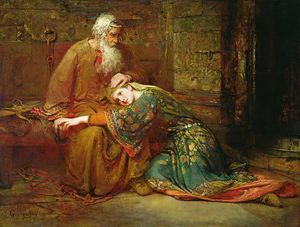 Cordelia Comforting Her Father