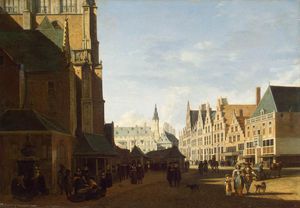 Groote marché à Haarlem