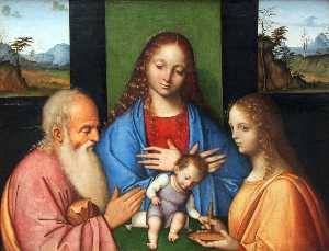 Virgin And Child With St. Joseph And Lucia