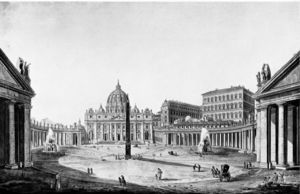 Die Peterskirche Und Der Vatikan In Rom