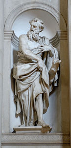 Statua Di Sant andrea Di Giuseppe Torretti Nella Basilica di San Giorgio Maggiore a Venezia