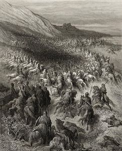 Croisés entouré par l armée de Saladin