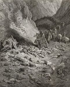 Die Armee des Zweiten Kreuzzug die Überreste der Soldaten