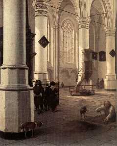 Interior Of The Nieuwe Kerk At Delft