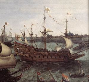 The Arrival At Vlissingen Of The Elector Palatinate Frederick V (detail)
