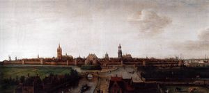 Ansicht von Delft aus dem Südwesten