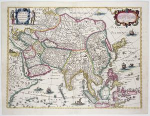 General Map Including Arabia, Japan, The Korean Peninsula