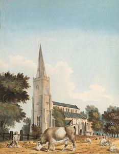 The Church Of Sutton St. Nicholas, Lincolnshire; And Long Sutton Church, Lincolnshire